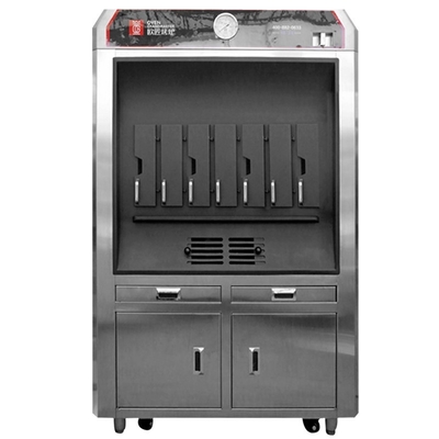 खरीदें ओवन ग्रैंडमास्टर 380V सिंगल लेयर 4 ग्रिड कमर्शियल फिश ग्रिल मशीन online manufacture