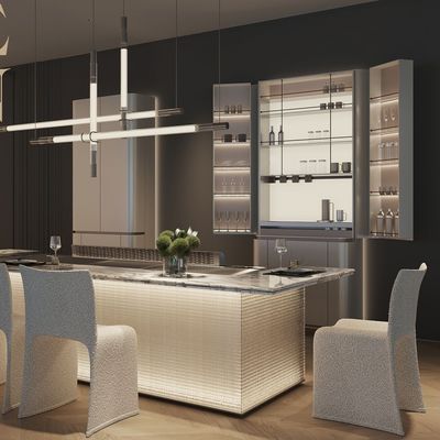 खरीदें Tailor-Made Teppanyaki Grill Table with Free Design Consultation and Advanced Ventilation Technology ऑनलाइन निर्माण