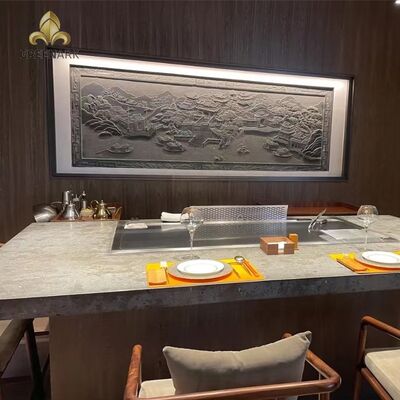 खरीदें रेस्तरां और होटलों के लिए 1 साल की वारंटी के साथ फ्रीस्टैंडिंग 5KW टेपपनीकी ग्रिल टेबल ऑनलाइन निर्माण