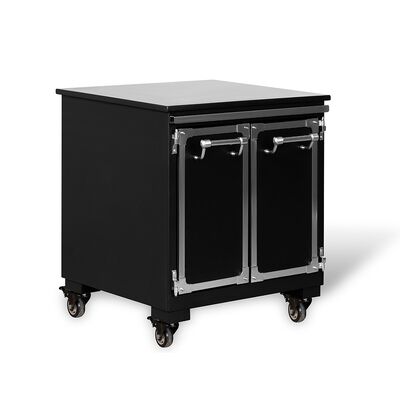 खरीदें वाणिज्यिक स्पेनिश लोहे की BBQ ग्रिल 304 स्टेनलेस स्टील और नीचे कैबिनेट के साथ डबल डेक लकड़ी के कोयले की भट्ठी ऑनलाइन निर्माण