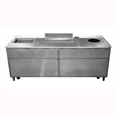 hree-in-one Multi-function High Efficient Teppanyaki Grill Table