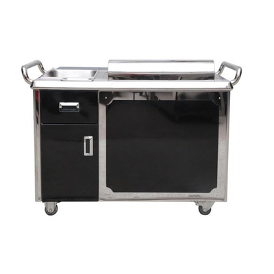स्टेनलेस स्टील 304 इलेक्ट्रिक Teppanyaki ग्रिल टेबल 380V