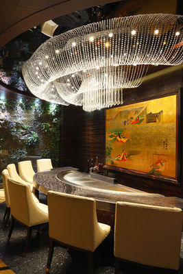 गोल आकार टेपन्याकी ग्रिल टेबल