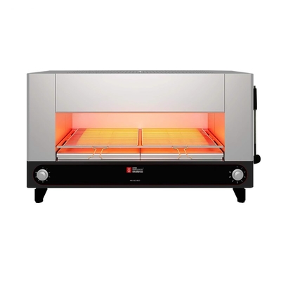 Ss304 चिकन रोटिसरी स्लैमेंडर ग्रिल ओवन 380V 50HZ रिब वाणिज्यिक Bbq उपकरण