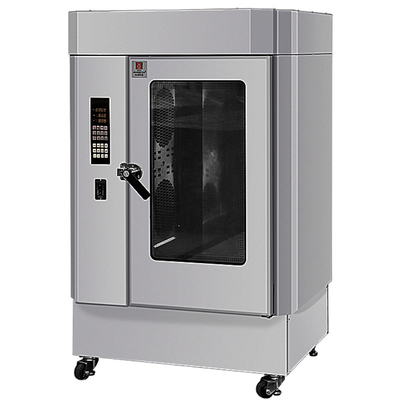 शीशे के दरवाजे के साथ गर्म हवा चिकन ग्रिल मशीन 17KW 350kg