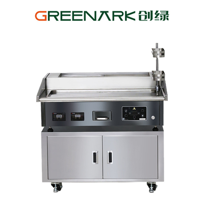 व्यावसायिक तेppanyaki ग्रिल टेबल 896x390mm हीटिंग क्षेत्र 8.5kW
