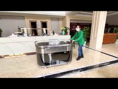 अंडाकार मोबाइल टेपन्याकी ग्रिल टेबल