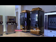 गरम हवा से रगड़ने वाली बतख मशीन मल्टीफंक्शनल रोस्टर विथ ग्लास डोर ओवन ऑटो-क्लीनिंग